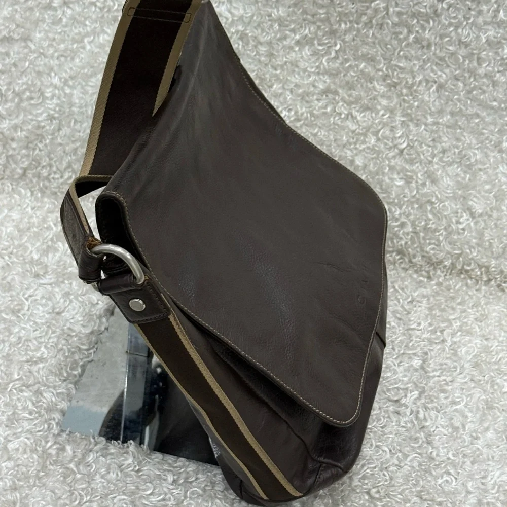 Coach Men's Brown Leather Messenger Bag